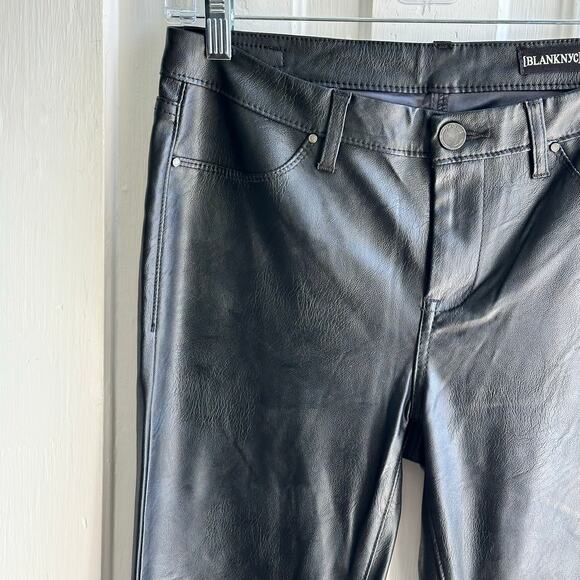 Blank NYC Faux Leather Pants In Eight Ball - Picture 4 of 9